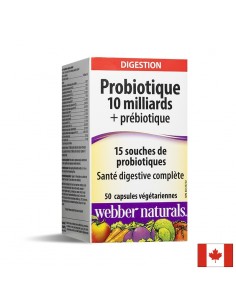 Пробиотик 10 млрд. + пребиотик – Баланс на храносмилането и силен имунитет, 50 капсули - Пробиотици и пребиотици