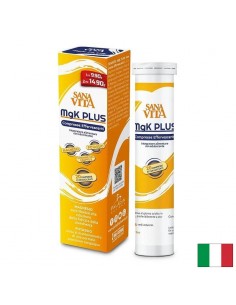 Магнезий 187.5 mg + Калий 300 mg – При мускулни крампи, умора и сърдечно натоварване, 20 ефервесцентни таблетки - Отпадналост и умора