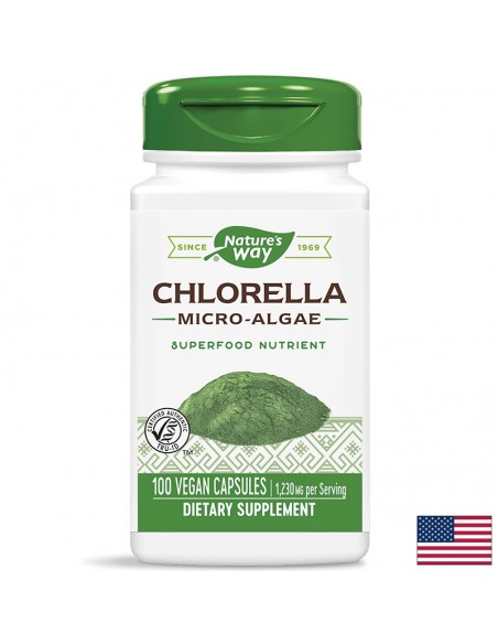 Хлорела (микро-водорасли) 410 mg Nature’s Way - 1