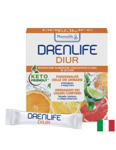 Котешки мустачки 1800 mg + Пилосела + Черешови дръжки – Срешу задържане на течности и детокс, DrenLife Diur, 30 сашета - Сашета