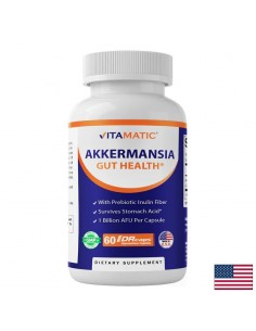 Акермансия муцинифила + инулин – Здрава чревна бариера и метаболитен баланс, 60 капсули със забавено освобождаване - Пробиотици и пребиотици