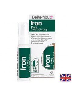 Желязо – Подкрепа при ниски нива на хемоглобин и умора, 10 mg, 32 впръсквания, 25 ml спрей - Отпадналост и умора