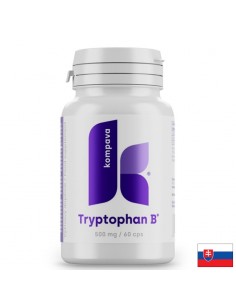 L-триптофан 490 mg + витамини B6 и B3 – Спокоен сън и емоционален баланс, 60 дневни дози, 60 капсули