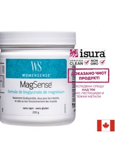 Магнезий (бисглицинат) WomenSense, 200 g прах - Нервна система