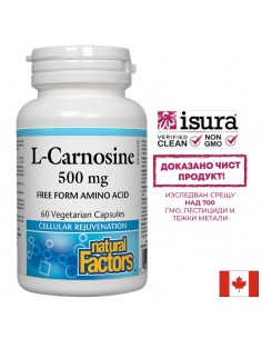 L-Carnosine/ Л-Карнозин 500 mg х 60 капсули