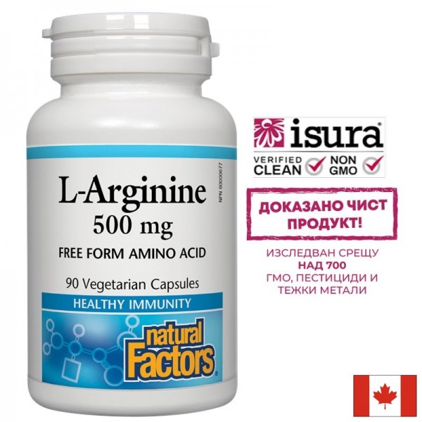 Л-Аргинин - L-Arginine, 500 mg х 90...