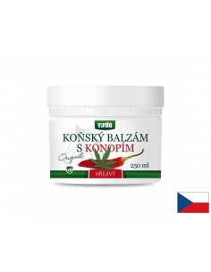 Загряващ конски балсам с конопено масло – За сковани стави и напрегнати мускули, 250 ml - Канабидиол / CBD