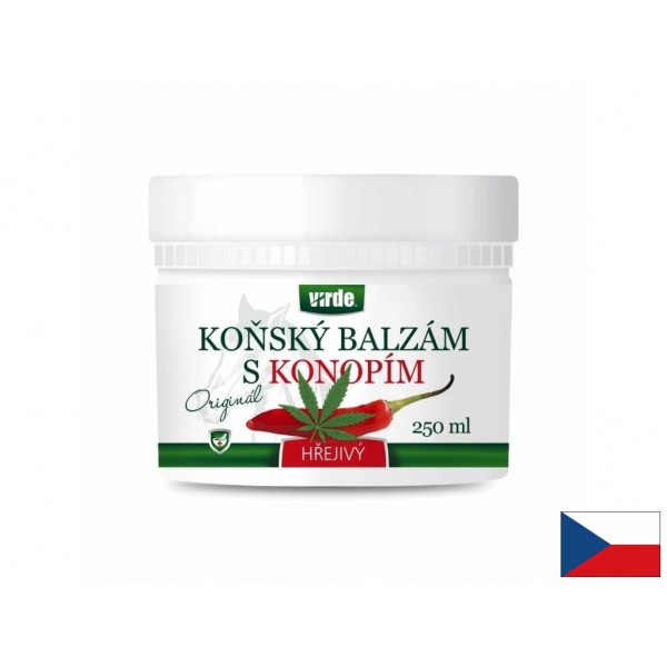 Загряващ конски балсам с конопено...