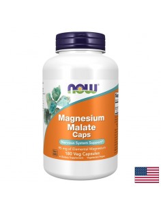 Магнезий (малат) – При мускулни крампи, за енергия и психическа устойчивост, 190 mg, 180 капсули