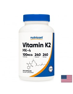 Витамин K2 – Здрави кости и съдове, 100 µg, 240 капсули