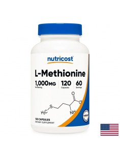 L-Метионин – За черен дроб и липиден метаболизъм, 500 mg, 120 капсули - Коса, кожа, нокти