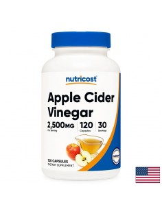 Ябълков оцет – За контрол на апетита и теглото, 625 mg, 120 капсули - Потискане на апетит