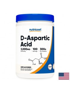 D-аспарагинова киселина – За мъжки тонус и физическа сила, 3000 mg, 300 g прах