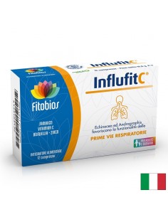 Influfit C - Ехинацея 400 mg + Андрографис 300 mg + Витамин C 80 mg – Имунна защита при настинки и вируси, 12 таблетки - Грейпфрут Семена