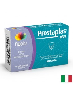 Prostaplas Plus - Сао палмето 225 mg + Коприва 125 mg + Мечо грозде 125 mg – Здрава простата и уринарен комфорт, 30 таблетки - Уринарно здраве