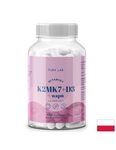 Витамин D3 1000 IU + K2 37.5µg и Калций– Здрави кости и зъби, 130 капсули - Витамин K