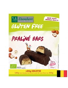 Барчета с лешников пралин и черен шоколад – БИО, без глутен, 120 g