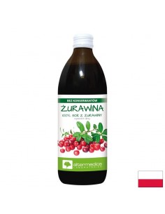 Сок от червена боровинка + Витамин C 120 mg – Здрав уринарен тракт, 500 ml, 10 дози - Био сокове