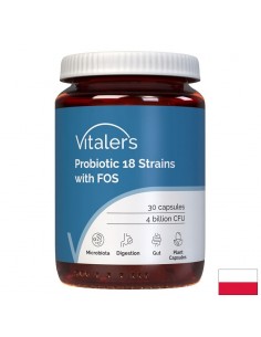 Пробиотик 28 щама + пребиотик FOS – Интензивна грижа за чревната флора и имунитета, 41 млрд. CFU, 30 капсули