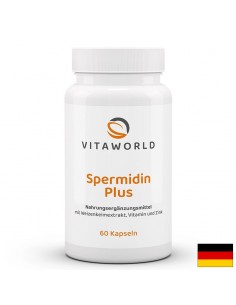 Спермидин за подмладяване, здрава коса и сияйна кожа – Spermidin Plus, 60 капсули - Антиоксиданти