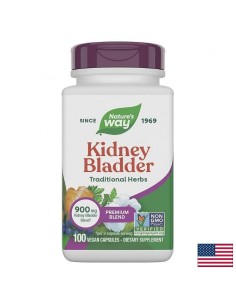 Здрави бъбреци и защита от бъбречни инфекции - Kidney Bladder - премиум формула с билки, 100 капсули - Задържане на течности