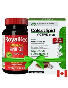 Промо пакет 13 - Омега-3 Крил масло RoyalRed® + Холестерол формула Sanavita - Рибено масло и Омега мастни киселини
