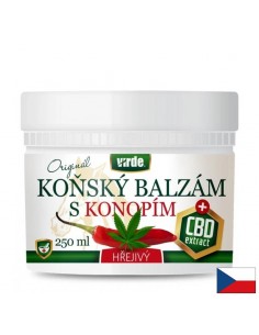 Конски балсам с конопено масло и CBD – Загряващ ефект и облекчение при мускулно напрежение, 250 ml гел