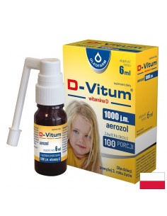 Витамин D3 – За здрави кости, зъби и имунна защита, 1000 IU, 6 ml спрей