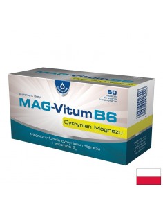 Магнезий 200 mg + Витамин B6 – При крампи, стрес и нормализиране на сърдечния ритъм, 60 таблетки