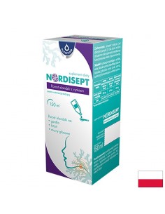 Nordisept – Сироп с исландски мъх и цинк за гърлото и дихателните пътища, 150 ml