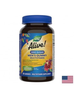 Мултивитамини за мъже Alive! – Енергия, имунитет и жизнен тонус, 80 желирани таблетки
