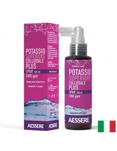 Колоиден калий 1000 ppm – Електролитен баланс и мускулна функция, ~33 дози, 100 ml спрей