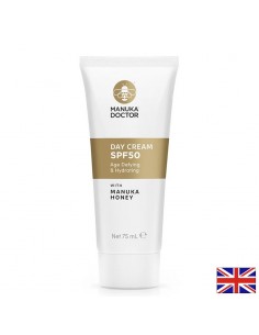 Слънцезащитен крем за лице SPF 50 с мед от Манука, 75 ml - Козметика