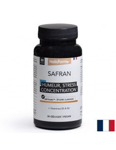 Шафран 30 mg + Витамин B5 и B6 – Емоционален баланс и спокойствие, 30 капсули - Стрес и добро настроение