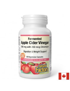 Ябълков оцет 500 mg + Хром пиколинат 250 µg – Контрол на теглото и метаболизма, 90 V капсули