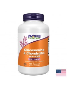 Глюкозамин 367 mg + Хондроитин 400 mg + MSM 100 mg – При болки и скованост в ставите, 180 капсули