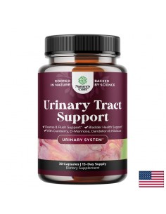 Urinary Tract Support - D-Маноза 500 mg + Червена боровинка 75 mg – Здраве на пикочните пътища, 30 веган капсули