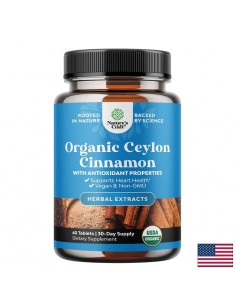 Цейлонска канела (кора) – Кръвна захар и глюкозен метаболизъм, 500 mg, 60 таблетки - Диабет и кръвна захар