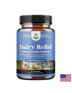 Ензимен комплекс – При лактозна непоносимост и прием на млечни продукти, 500 mg, 60 капсули - Ензими