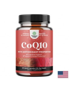 Коензим Q10 (убиквинон) – Сърдечно здраве и клетъчна енергия, 100 mg, 60 капсули - Енергия