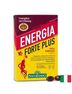 Формула за енергия с Женшен 300 mg + Пчелно млечице 150 mg – Енергиен метаболизъм и жизненост, Energia Forte, 40 софтгел капсули