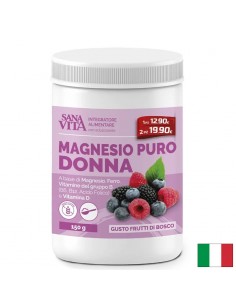 Формула за жени с Магнезий, Желязо и Витамини – Енергия и хормонален баланс, 150 g прах, с вкус на горски плод, 60 дози - Енергия