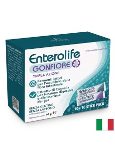 Пробиотици 3 млрд. CFU + Храносмилателни ензими (DigeZyme®) 50 mg и Канела 100 mg – Enterolife DUO, 10+10 сашета