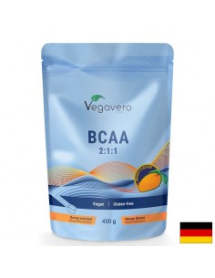 BCAA 2:1:1 – Мускулно възстановяване и издръжливост при тренировки, 10 g, 450 g прах (56 дози)