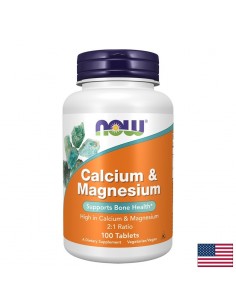 Калций 500 mg + Магнезий 250 mg – Здрави кости и подкрепа при мускулни крампи, 100 таблетки - Таблетки