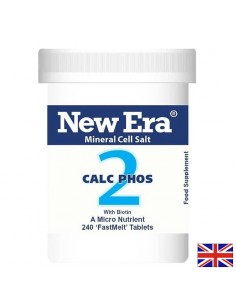 Минерална сол №2 Калциев фосфат с Биотин – Здрави зъби и балансирано храносмилане, 240 бързоразтворими таблетки