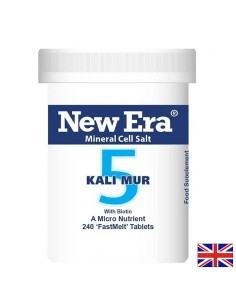 Минерална сол №5 Калиев хлорид с Биотин – Дихателен комфорт и имунна подкрепа, 240 бързоразтворими таблетки - Кашлица