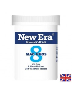 Минерална сол №8 Магнезиев фосфат с Биотин – Енергия и умствена концентрация, 240 бързоразтворими таблетки