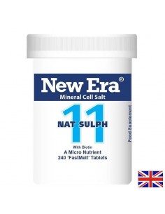 Минерална сол №11 Натриев сулфат с Биотин – Подкрепа за черния дроб и жлъчката, 240 бързоразтворими таблетки - Жлъчка