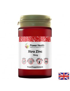 Xtra Zinc (Цинк цитрат) – Силен имунитет и здрава кожа, 15 mg, 30 таблетки